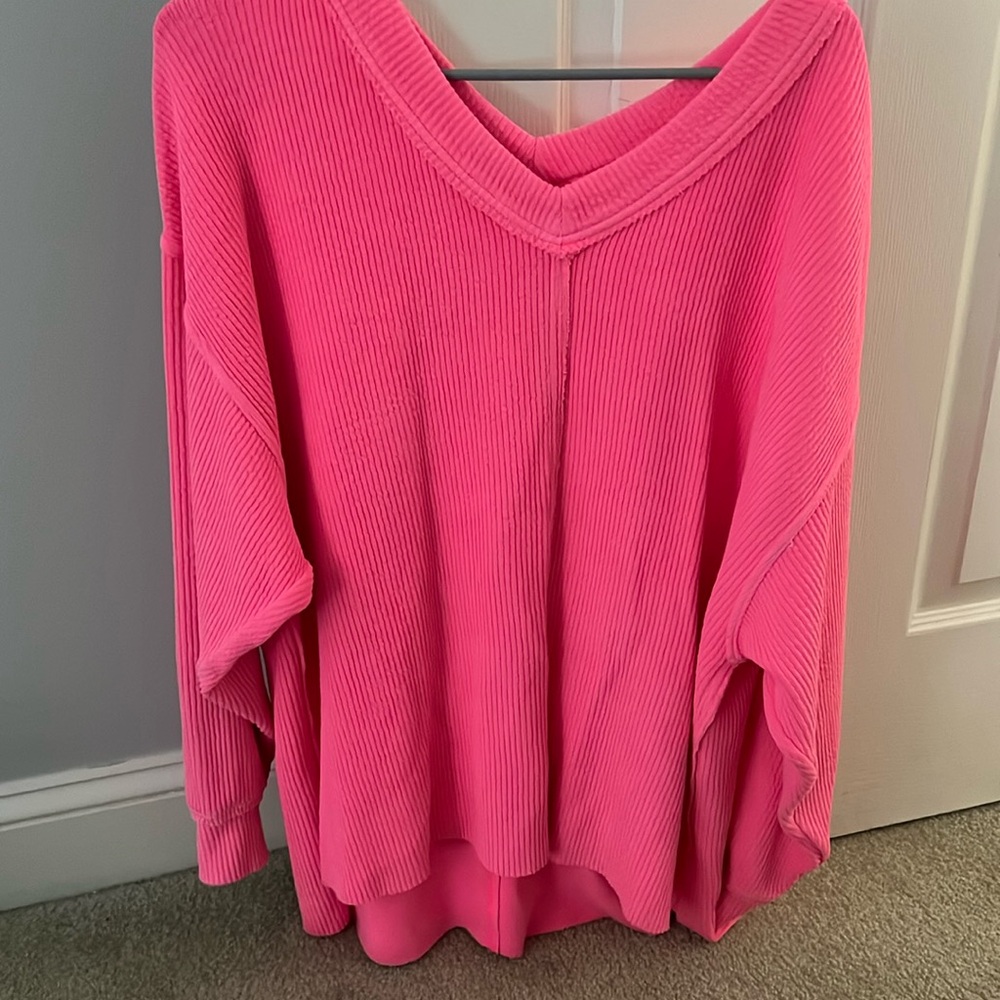 Aerie pink crewneck